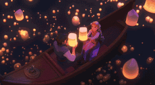 tangled floating lanterns