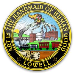 art is the handmaid of human good lowell, ma seal